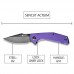 Sencut Actium 3.46" Folding Blade Knife - Purple